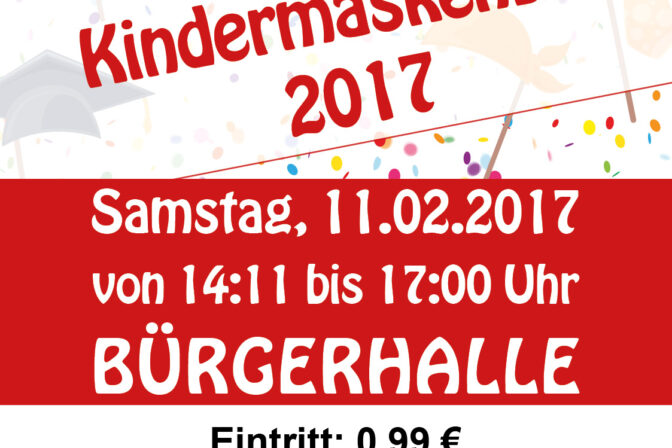 Kindermaskenball 2017