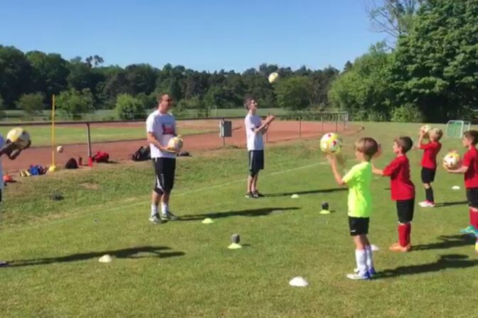 Trainingsimpressionen der F2-Jugend vom 07.05.2018