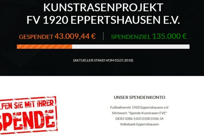 Aktuelles vom Kunstrasenprojekt