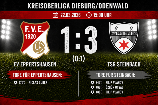 FVE – TSG Steinbach 1:3 (0:1)