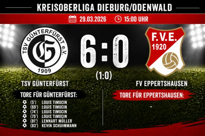 TSV Günterfürst – FVE 6:0 (1:0)