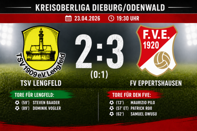 TSV Lengfeld – FV Eppertshausen 2:3