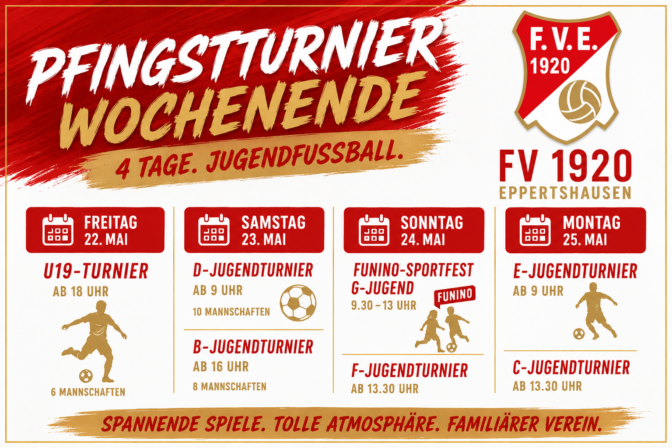 Anpfiff für das große Pfingstturnier-Wochenende