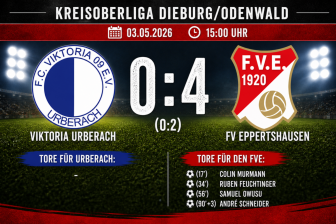 Viktoria Urberach – FV Eppertshausen 0:4 (0:2)