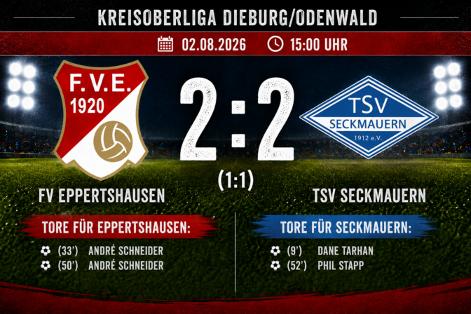 FV Eppertshausen – TSV Seckmauern 2:2 (1:1)