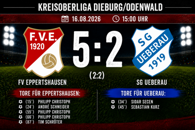 FVE – SG Ueberau 5:2 (2:2)