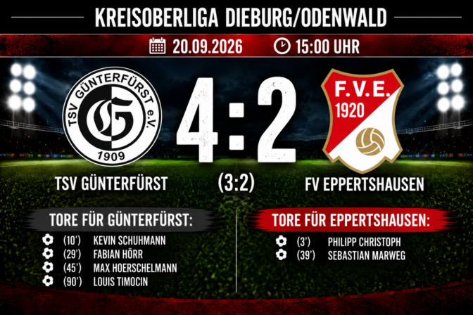 TSV Günterfürst – FVE 4:2 (3:2)